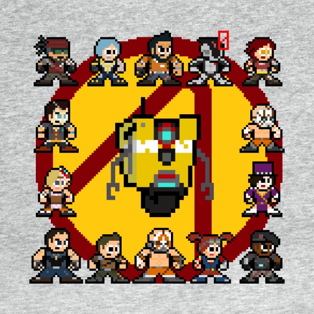 Borderlands 2 Pixel Sprites by 8-BitHero